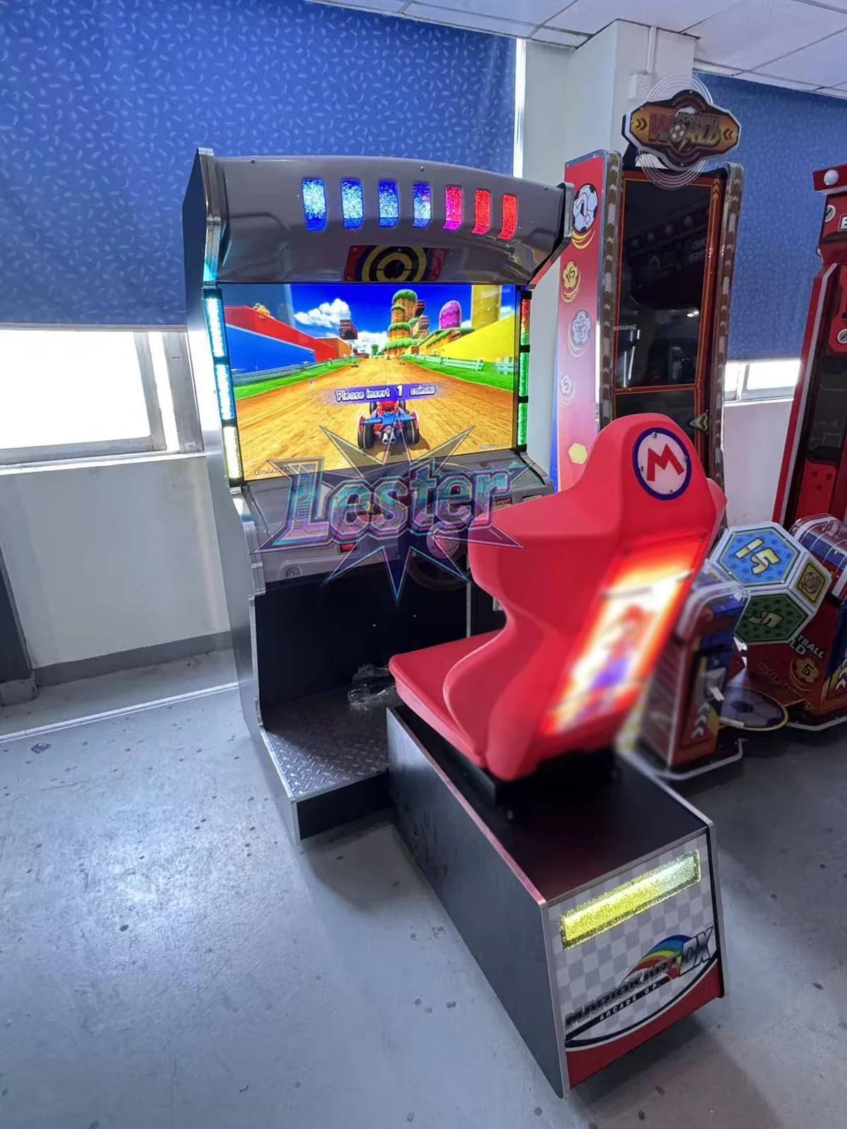 Front angle of the commercial sit-down racing machine