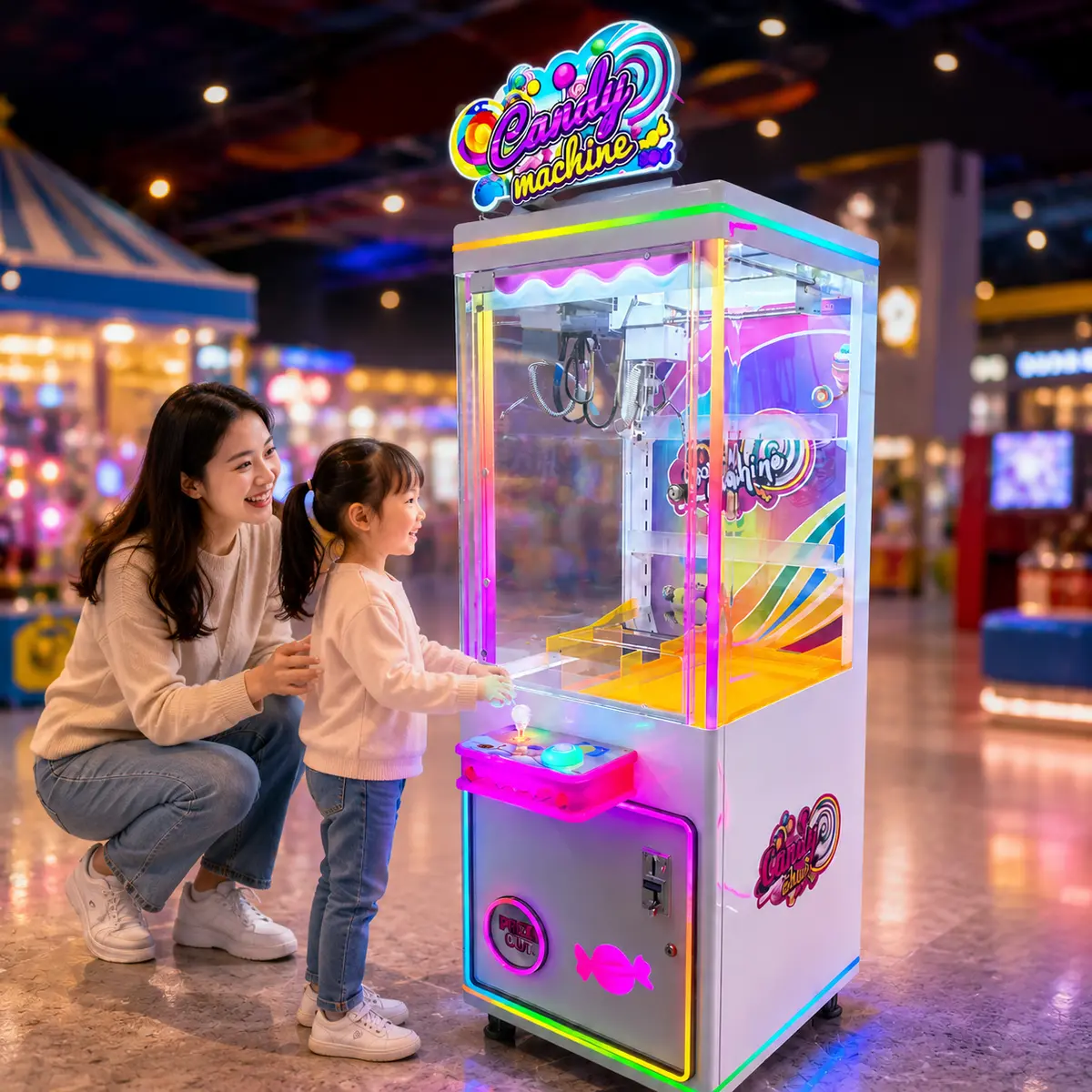 Rush and Win skill prize machine product presentation